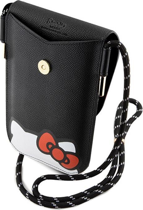 Actual product image Hello Kitty Torebka HKOWBPSCKEK czarny/black Leather Hiding Kitty Cord