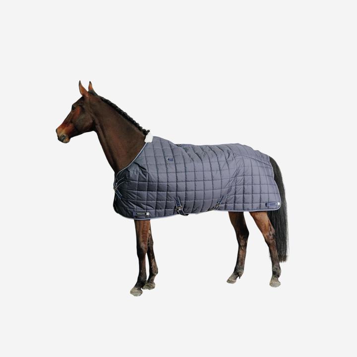 Fouganza Couverture d'écurie COMBO 200 cheval/poney bleu marine (155 cm)