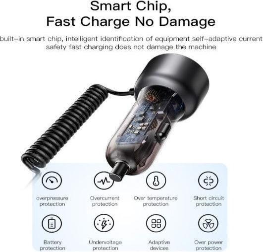 Produktbild Yesido Y57 50W Super Fast Car Charger included Lightning Cable