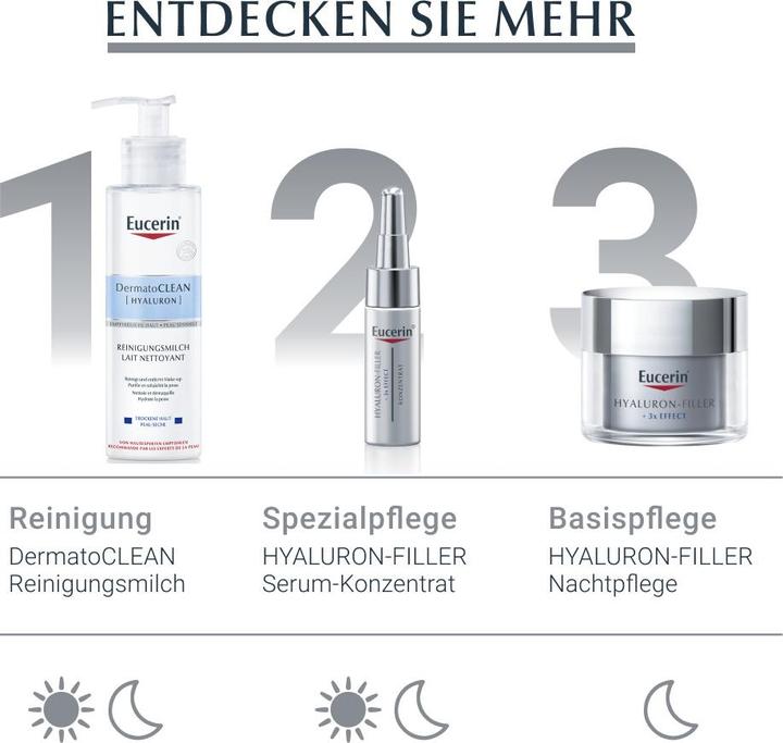 Actual product image Eucerin HYALURON-FILLER + 3x EFFECT day care SPF 15 dry skin (50 ml, Day cream, SPF 15)