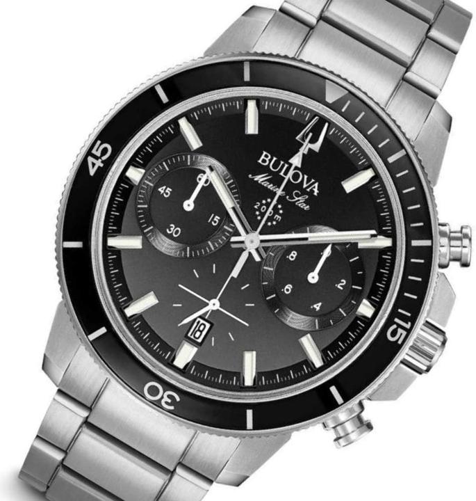 Actual product image Bulova 96B272 Heren horloge Marine Star Chronograaf (Chronograph, Rotatable bezel, 45 mm)