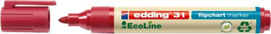 Produktbild Edding Flipchart Marker 31 (Rot, 3 mm, 1 x)