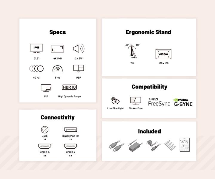 Actual product image Japannext 80,0cm JN-IPS315UHDR 16:9 HDMI/DP UHD (3840 x 2160 Pixels, 31.50")