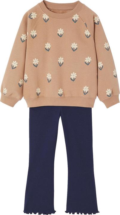 Produktbild Vertbaudet Mädchen-Set: Sweatshirt & Flared-Leggings (140)