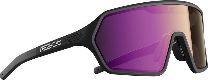 Image du produit React Lunettes de soleil Rev Nova Black S - BLACK (nova-noir, miroir violet)