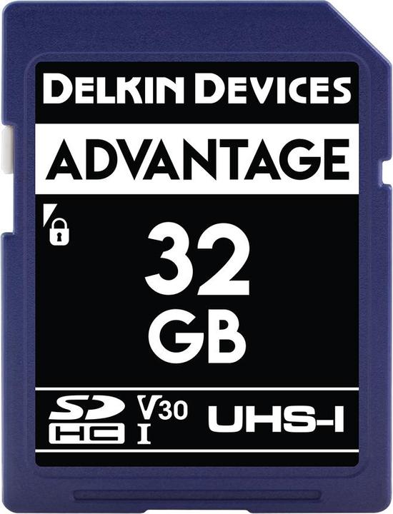 Actual product image Delkin ADVANTAGE UHS-I (V30) 32GB R:100MB/s W:80MB/s (32 GB, UHS-I)