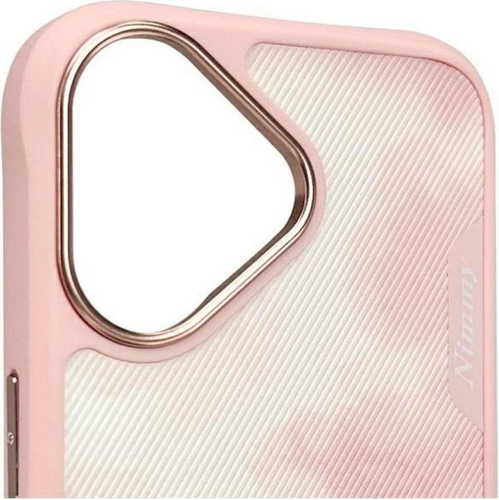 Actual product image Nimmy case iPhone 16 6.1" pink Big Eyed Pet 2.0 Cat (Apple iPhone 16)
