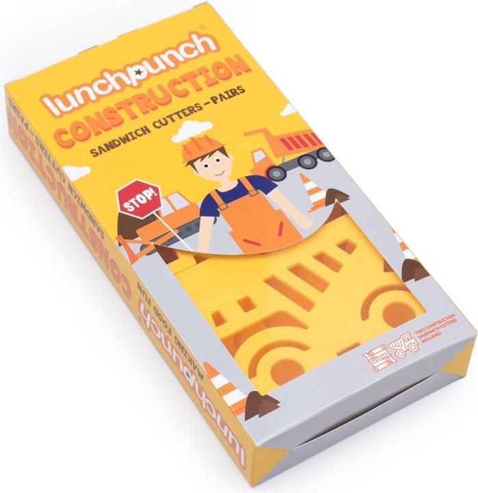 Actual product image Lunch Punch Sandwich Ausstechformen Baustellenfahrzeuge