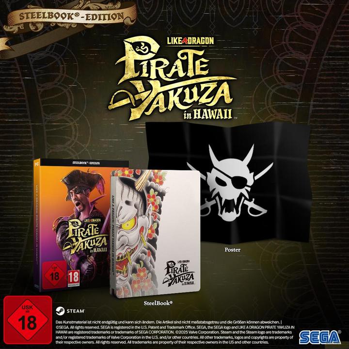 Actual product image Atlus Like a Dragon: Pirate Yakuza in Hawaii Steelbook Edition (PC) (PC, DE)