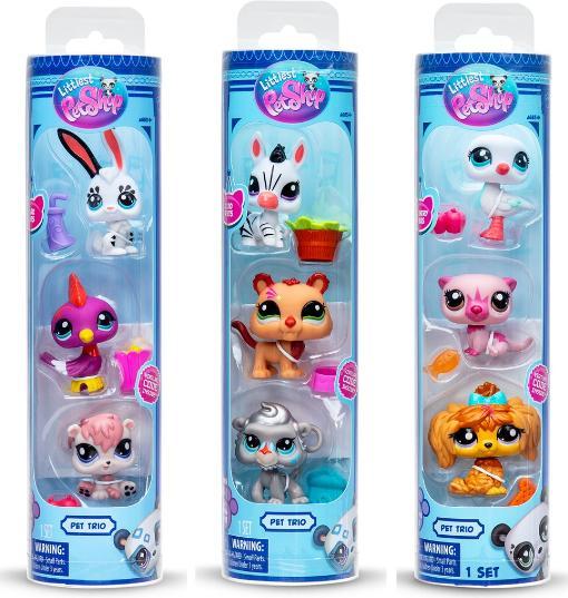 Littlest Pet Shop Pet Trio in Tube Ass (00621)