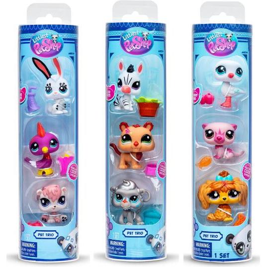 Littlest Pet Shop Trio di animali in tubo (00621)