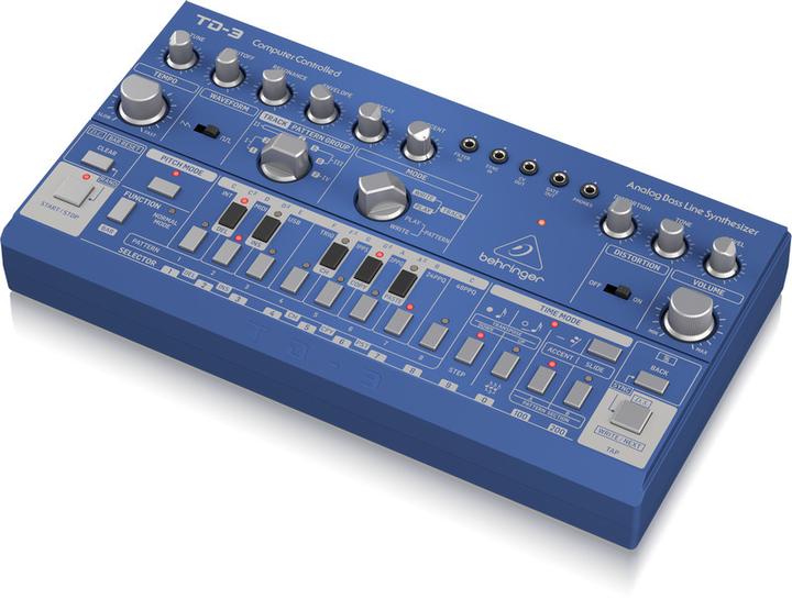 Actual product image Behringer TD-3-BU Syntezator linii basowej niebieski
