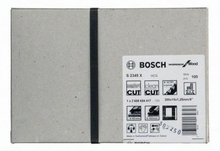 Actual product image Bosch Professional Zubehör Sabre saw blade S 2345 X, Progressor for Wood, 100-pack