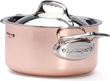 Image du produit de Buyer Inocuivre Casserole avec couvercle (16 cm, Casserole, Cuivre)
