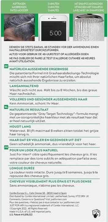 Immagine prodotto Just For Men Tintura per capelli biondo scuro H25 castano chiaro 30ml