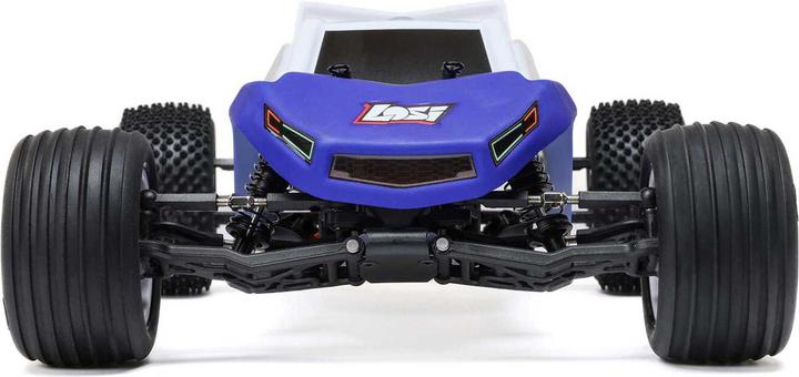 Actual product image Losi Mini-T 2.0 V2 1/18 2WD Stadium Truck Brushless RTR Blau (RTR Ready-to-Run)