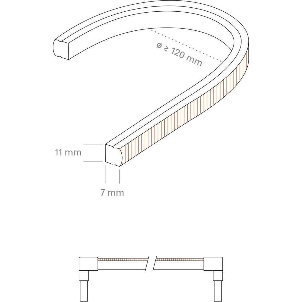 Sigor, Striscia LED, 10W/m ART COB LED strip 2700K 5m 320LED/m IP65 24V 750lm/m RA90 (500 cm)