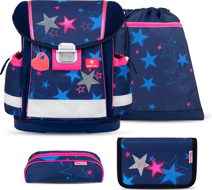 Produktbild Belmil CLASSY Schulrucksack-Set Sparkling Star (19 l)