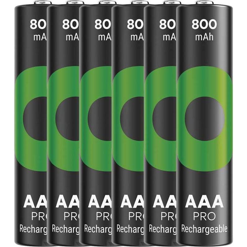 Thumbnail - GP Batteries GP Nab??jec?? bat. ReCyko Pro AAA (HR03) - 6ks (6 Stk., AAA, 800 mAh), Batterien + Akkus
