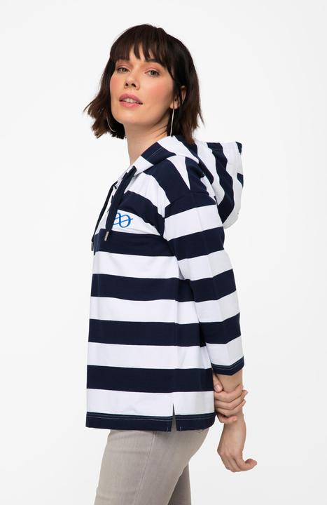 Produktbild Laurasøn Hoodie, Blockstreifen, Kapuze, 3/4-Ärmel (L)