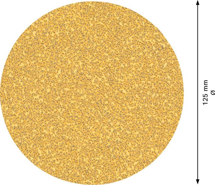 Image du produit Bosch Professional Zubehör EXPERT C470 Papier abrasif sans trous pour meuleuses d'angle et perceuses, 125 mm, G 40, 50 pcs. (40)