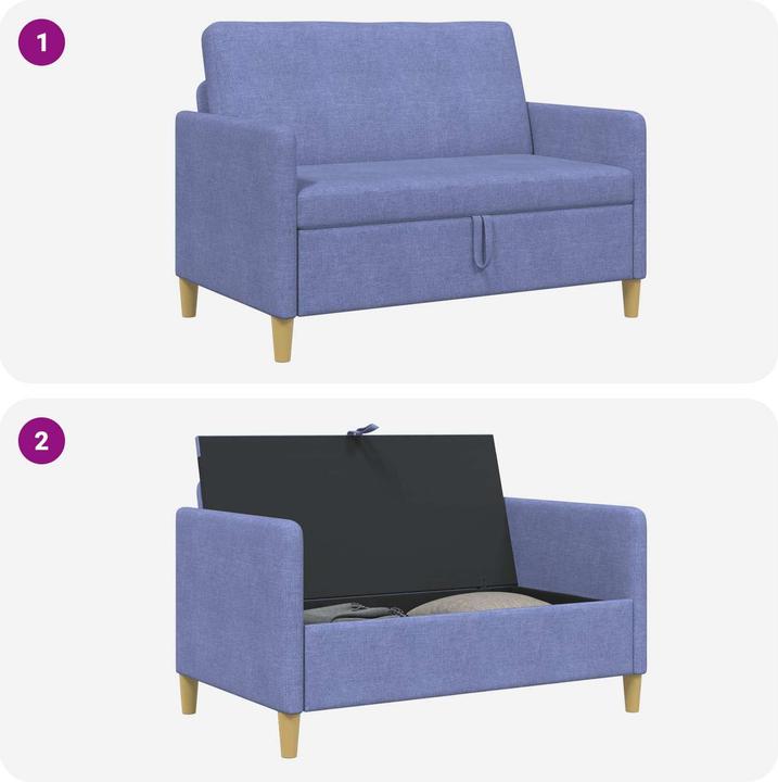 Produktbild vidaXL Modernes Sofa (2-Sitzer)
