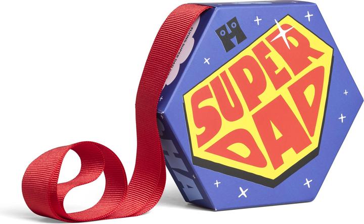 Actual product image Happy Socks 1-Pack Flying Super Dad Sock Gift Set (Single pack, 41 - 46)