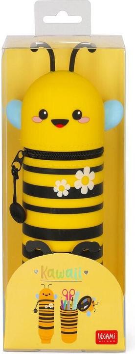 Produktbild Legami Kawaii 2-in-1 Silicone Pencil Case Biene, Federmäppchen, Mäppchen, Stiftehalter, KA0021