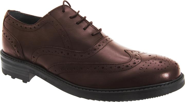 Image du produit Roamers Chaussures basses à lacets en cuir avec motif perforé (47)