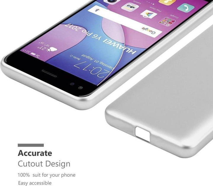 Produktbild Cadorabo TPU Matt Metallic Cover (Huawei Y6 Pro (2017))