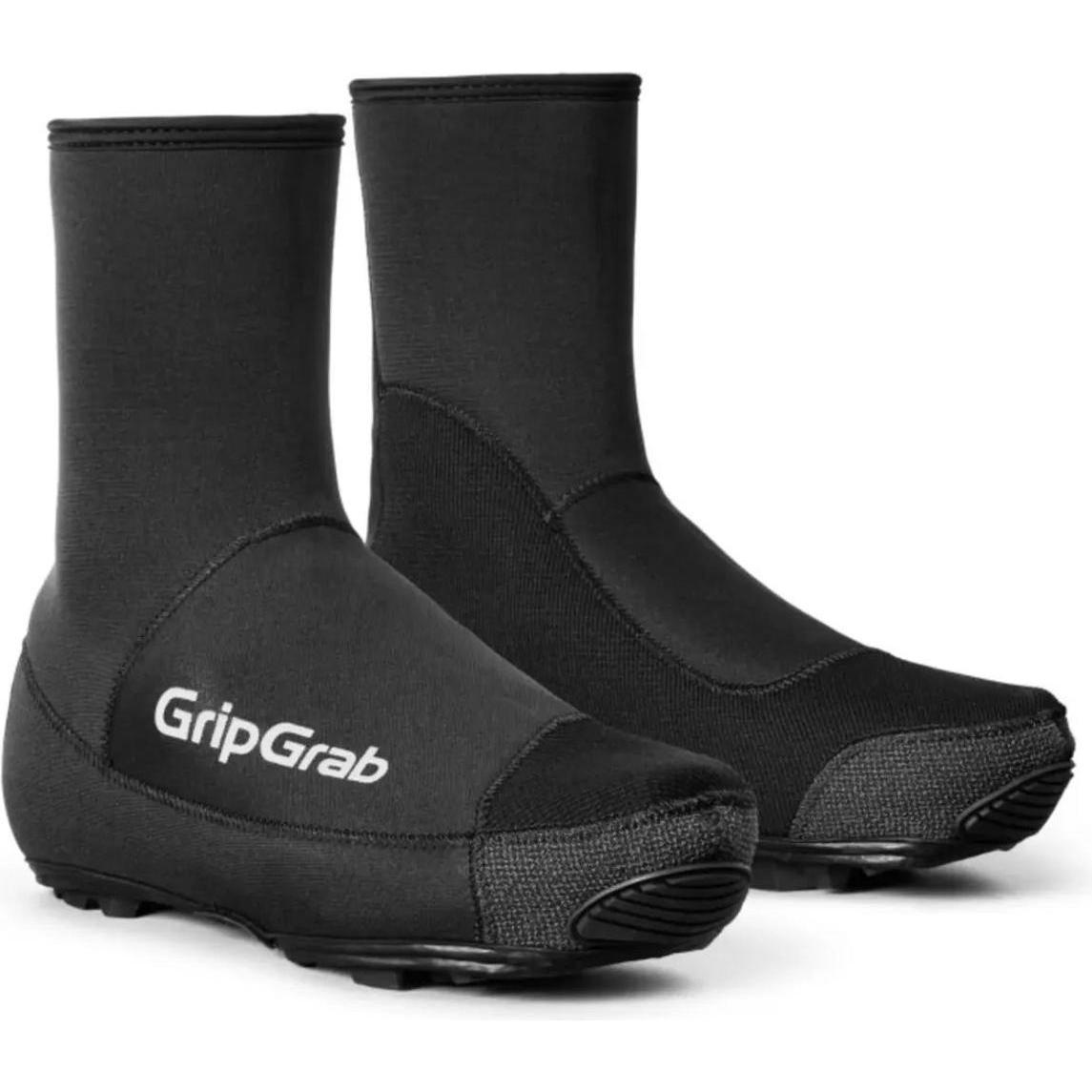 GripGrab, Unisex, Copriscarpe ciclismo, PACR Waterproof Winter Gravel Shoe Covers - Fahrrad Überschuhe (M), Nero