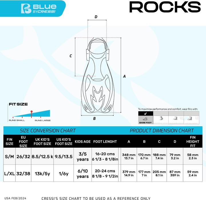 Actual product image Cressi Tinetto Rocks Dry Set L/XL - EU 32/38