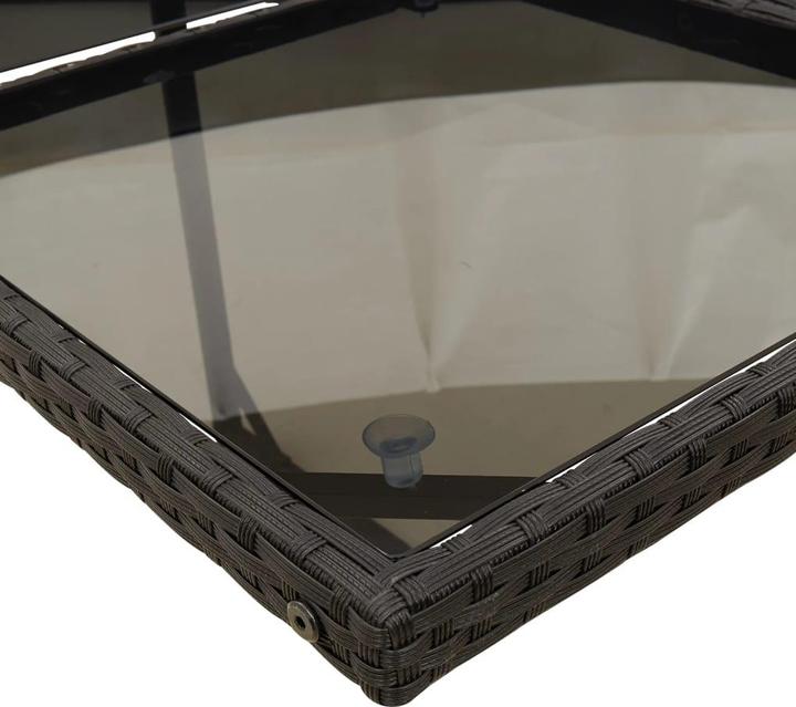 Produktbild vidaXL Gartenmöbel Essgruppe Gartengarnitur Sitzgruppe 9tlg. Schwarz Poly Rattan