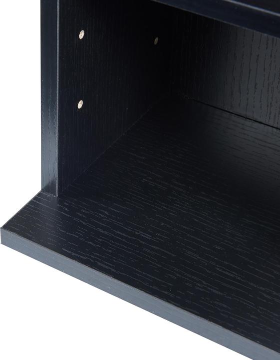 Produktbild En.Casa CD Regal Tynset 90x20x20 cm mit 6 Fächern Schwarz (20 x 20 x 90 cm)