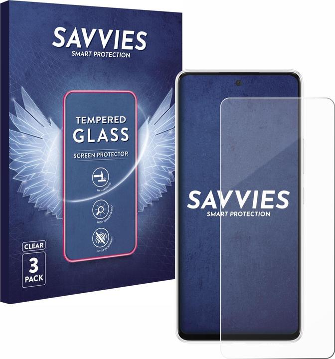 Actual product image Savvies Tempered Glass (3 Piece, Samsung Galaxy A53 5G)