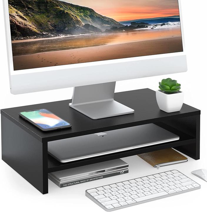 Actual product image Fitueyes Ergonomischer Monitorständer mit Ablage