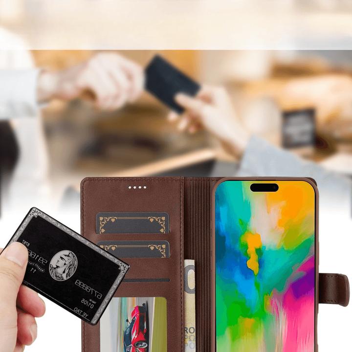 Produktbild Cover-Discount iPhone 16 Plus - LC.IMEEKE Leder Etui Hülle (Apple iPhone 16 Plus)
