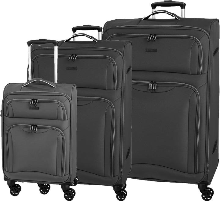 Actual product image D&N Travel Line 9204 4 wheel suitcase set 3 pieces (202 l)