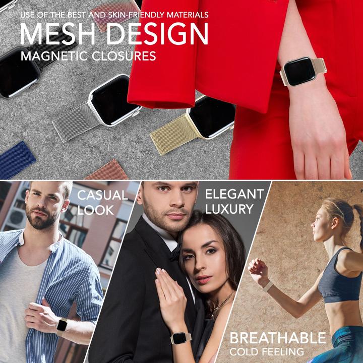 Produktbild Nalia Milanaise Metall Smart-Watch Armband (Edelstahl)