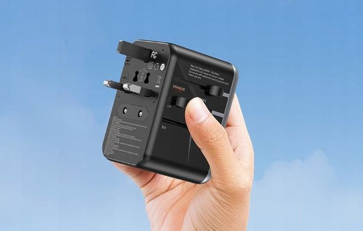 Produktbild Vention FJFB0 GaN 2xUSB-C 2xUSB-A Universal Travel Adapter 65W (black)