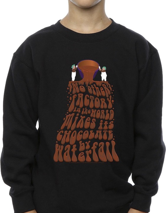 Actual product image Willy Wonka & the Chocolate Factory Boys Chocolate Waterfall Sweatshirt (128)