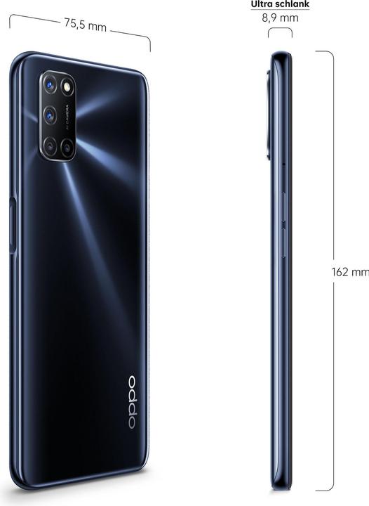 Produktbild OPPO A52 (64 GB, Schwarz, 6.50", Dual SIM, 4G)