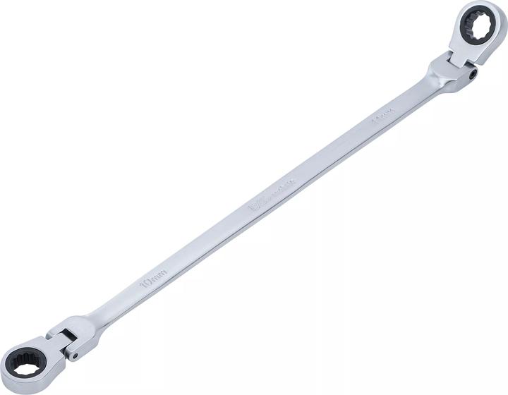 Actual product image BGS Double Swivel Head Ratchet Wrench | 10 x 11 mm (10 mm, 11 mm)