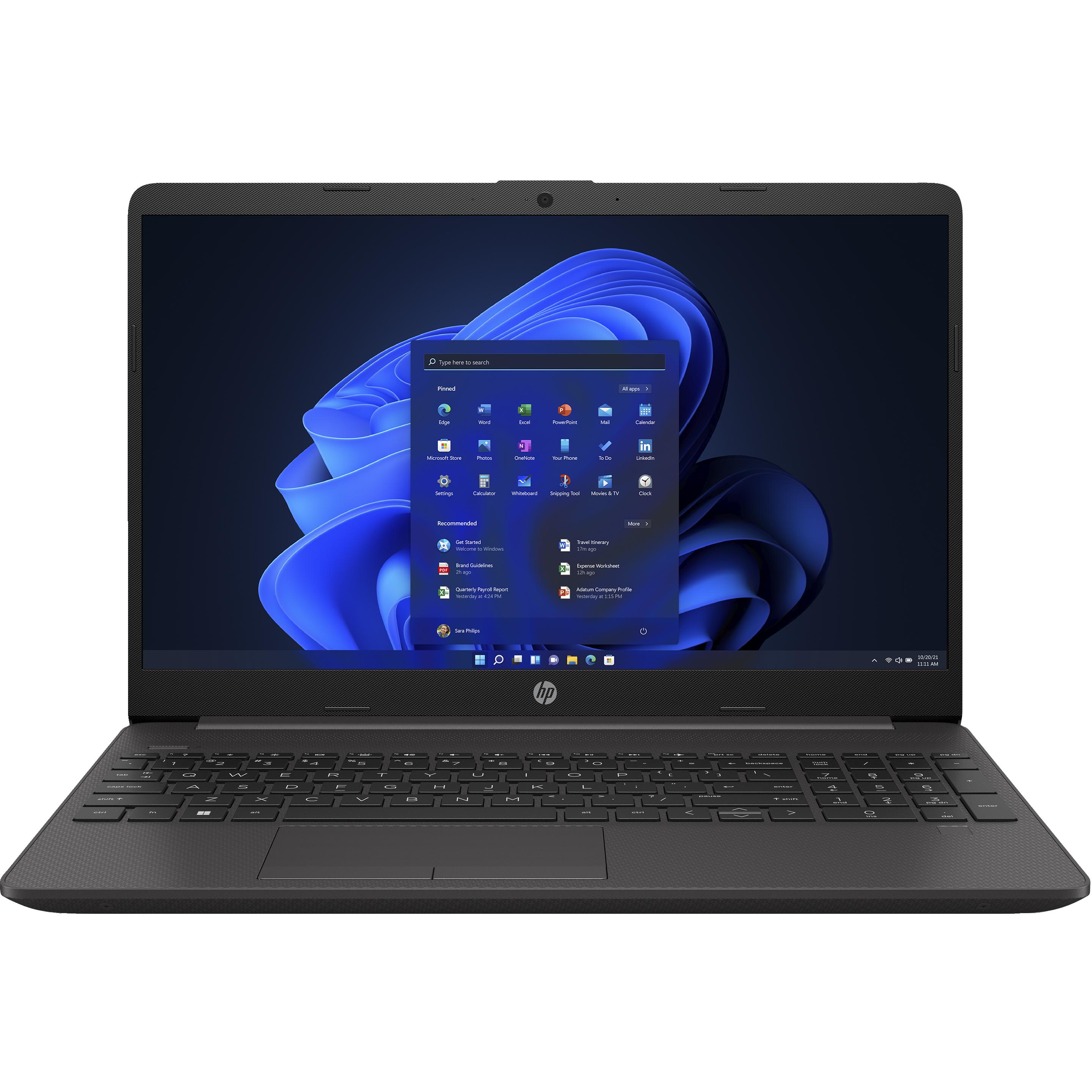 HP 255 G8 (15.60", AMD Ryzen 5 5500U, 8 GB, 256 GB, DE), Notebook, Schwarz