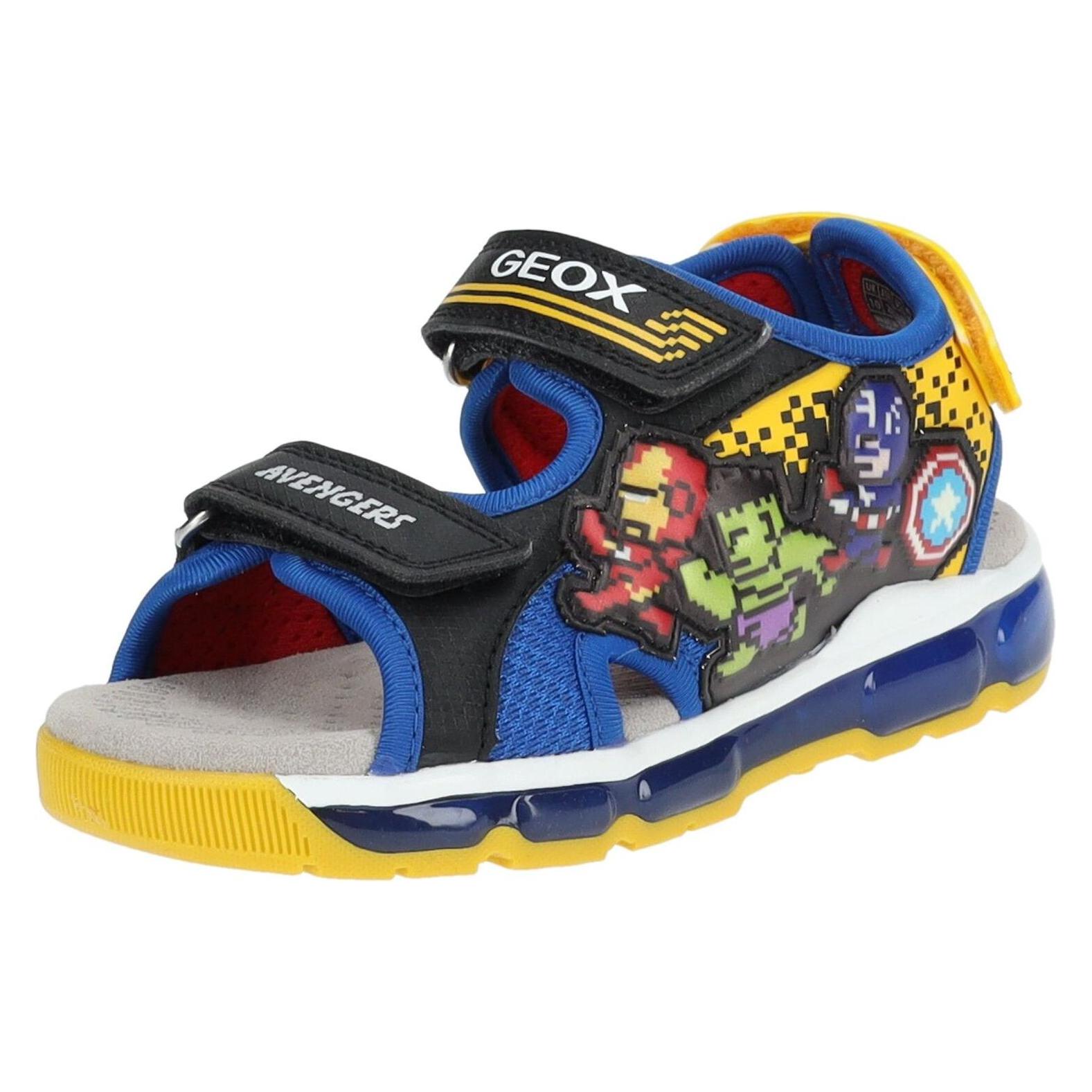 Geox, Jungen, Sandalen, Sandalen, Schwarz, Blau, (35)