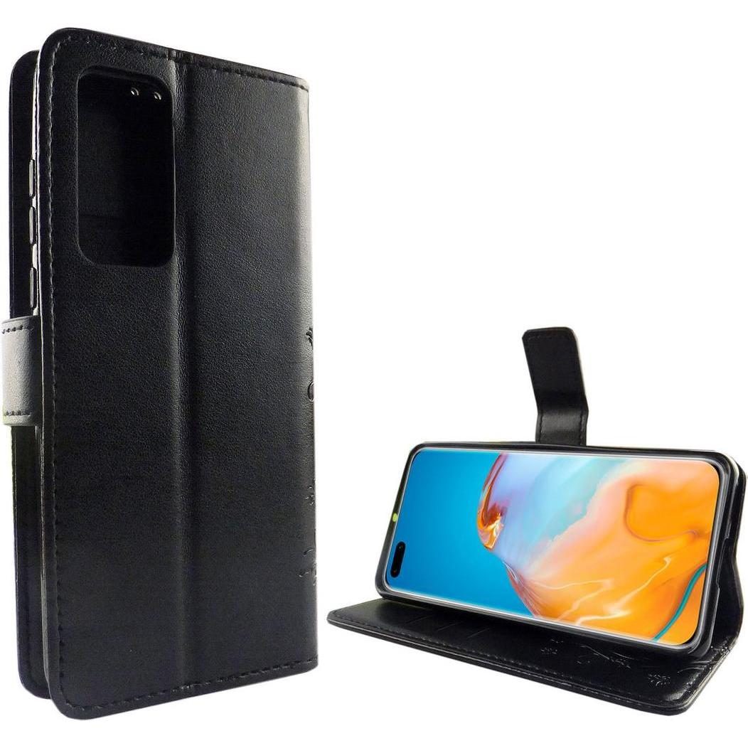 König Design Hülle Handy Schutz für Huawei P40 Case Cover Tasche Wallet Etui Handyhülle Neu (Huawei P40), Smartphone Hül...