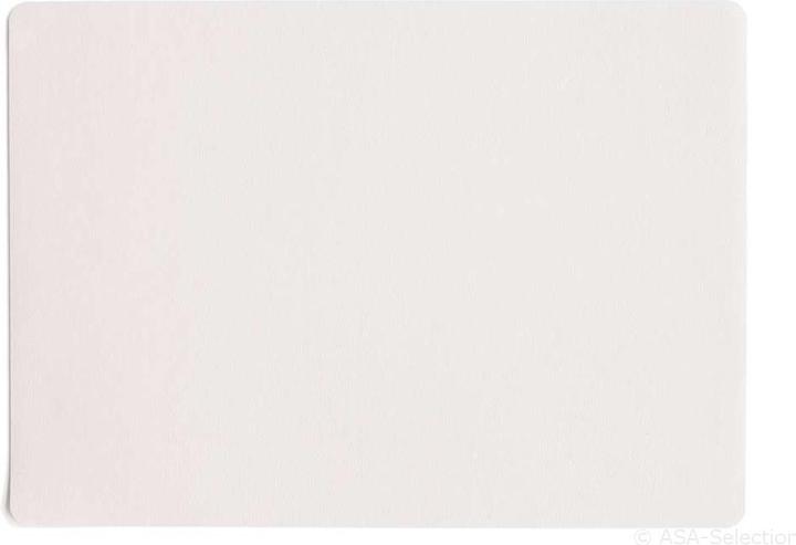 ASA Selection Placemat leather look "fine" white 33x46cm (1 pcs., 46 x 33 cm)