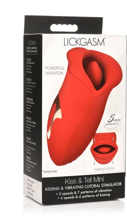Lickgasm Kiss and Tell - Silicone Kissing and Vibrating Clitoral Stimulator