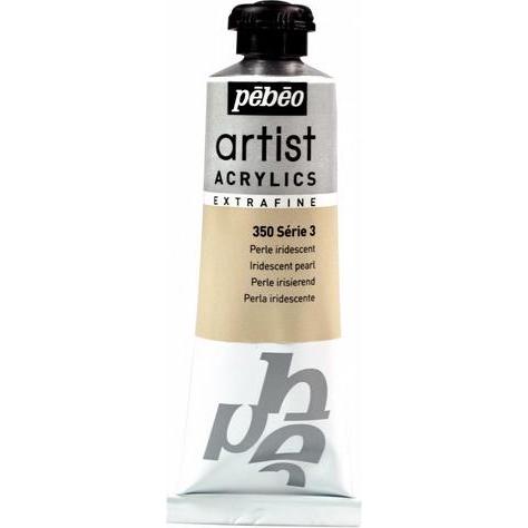 Pebeo, Künstlerfarbe + Bastelfarbe, Artist Acrylics Extrafein Acrylfarben (Perle Irisierend, 37 ml)