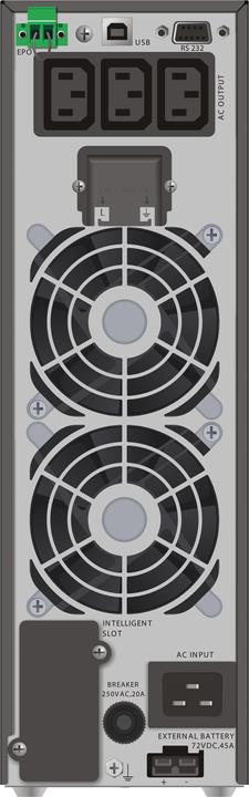Actual product image Powerwalker VFI 3000 TGS 3000VA / 2700W Online USV Tower Double Converter SNMP Slot HID WITHOUT ACKUS (3000 VA, 2700 W, Online double converter UPS)